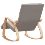 Chaise à bascule Taupe Tissu – Image 3