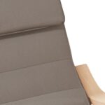Chaise à bascule Taupe Tissu – Image 4