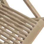Chaises de jardin pliantes lot de 4 gris 56x61x89 cm bois teck – Image 2