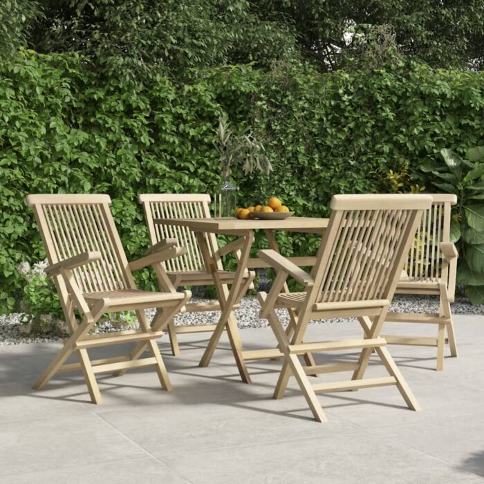 VXL8720845743987_m_en_hd_1.jpg Chaises de jardin pliantes lot de 4 gris 56x61x89 cm bois teck – Image 1