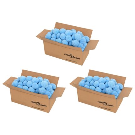 Boules anti-bactériennes filtrantes de piscine bleu 2100 g PE