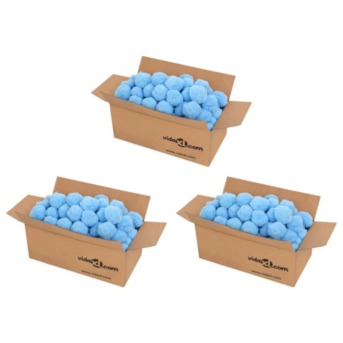 Boules anti-bactériennes filtrantes de piscine bleu 2100 g PE – Image 1