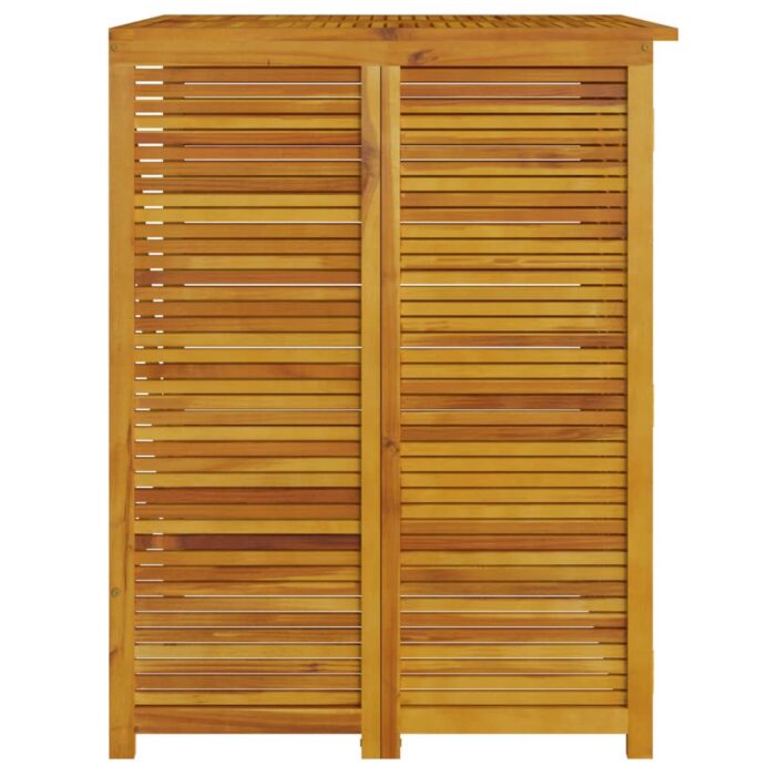 Abri à poubelle double 140x89x117 cm bois massif d'acacia – Image 4