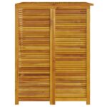 Abri à poubelle triple 210x89x117 cm bois massif d'acacia – Image 4