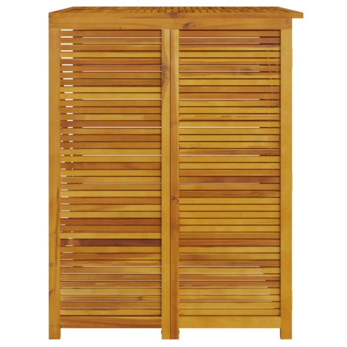 Abri à poubelle triple 210x89x117 cm bois massif d'acacia – Image 4