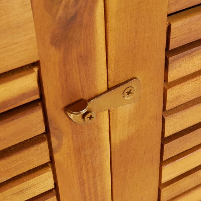 Boîte de rangement de jardin 140x87x104 cm bois massif d'acacia – Image 5