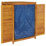 Boîte de rangement de jardin 210x87x104 cm bois massif d'acacia – Image 3