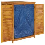 Boîte de rangement de jardin 280x87x104 cm bois massif d'acacia – Image 3
