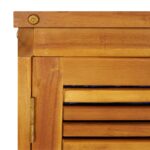Boîte de rangement de jardin 280x87x104 cm bois massif d'acacia – Image 4