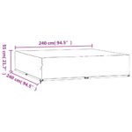 Housses de salon de jardin 2 pcs 16 œillets 240x240x55 cm carré – Image 8