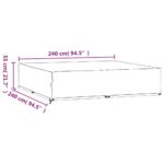 Housses de salon de jardin 2 pcs 16 œillets 240x240x55 cm carré – Image 9