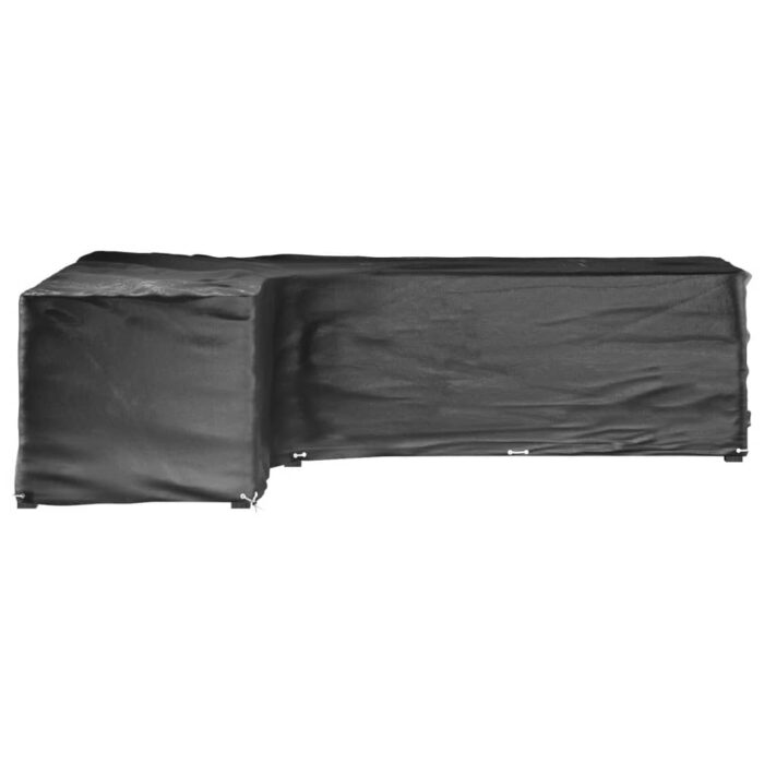 Housses de salon de jardin en forme de L 2 pcs 18 œillets – Image 2