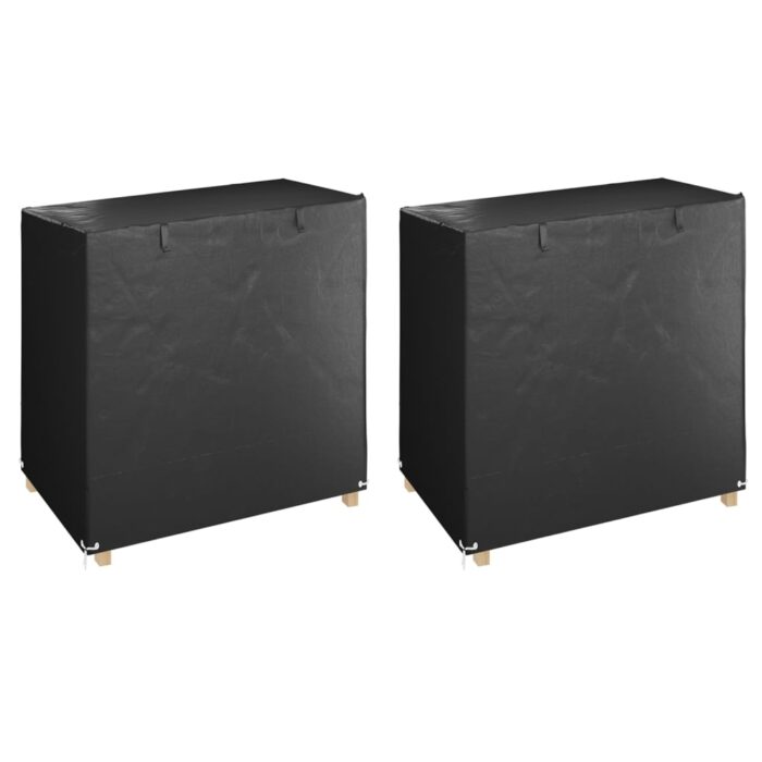 Housses de balancelle 2 pcs 8 œillets 125x90x135/165 cm PE – Image 1