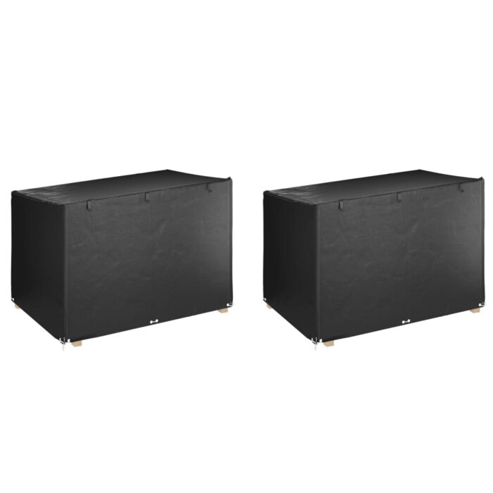 Housses de balancelle 2 pcs 12 œillets 215x150x130/150 cm PE – Image 1