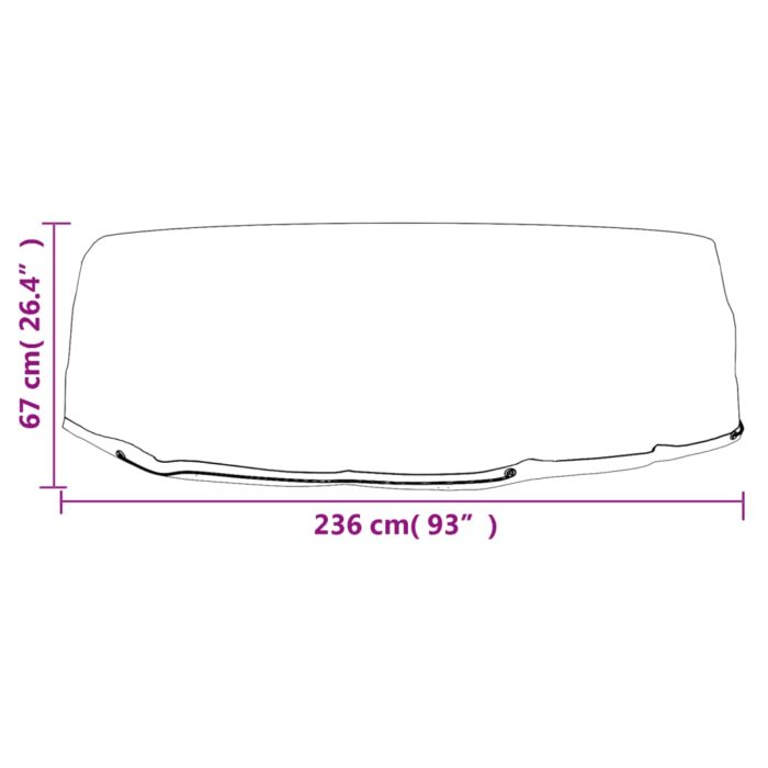 Housses pour salon îlot 2 pcs 10 œillets Ø236x67 cm rond – Image 5