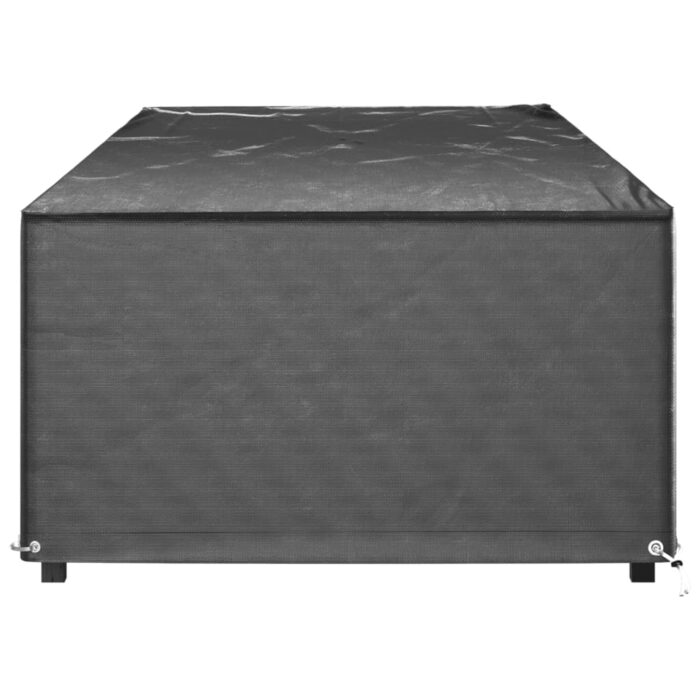 Housses pour chaise longue 2 pcs 12 œillets 205x75x40 cm PE – Image 2