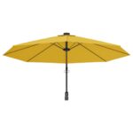 Parasol mural avec LED jaune 290 cm – Image 4