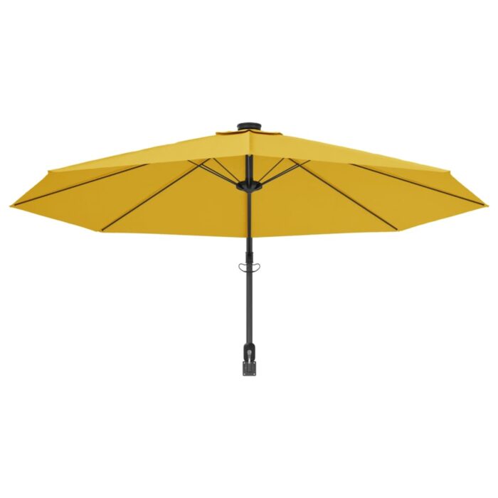 Parasol mural avec LED jaune 290 cm – Image 4