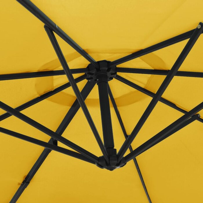 Parasol mural avec LED jaune 290 cm – Image 6