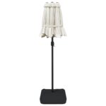 Parasol de jardin à double tête avec LED blanc sable 316x240 cm – Image 5