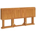 Table de jardin papillon pliante 150x90x75 cm bois massif teck – Image 3