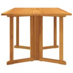 Table de jardin papillon pliante 150x90x75 cm bois massif teck – Image 4