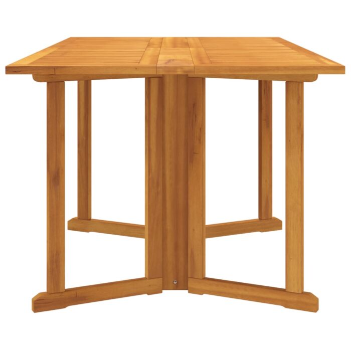 Table de jardin papillon pliante 150x90x75 cm bois massif teck – Image 4