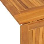Table de jardin papillon pliante 150x90x75 cm bois massif teck – Image 5