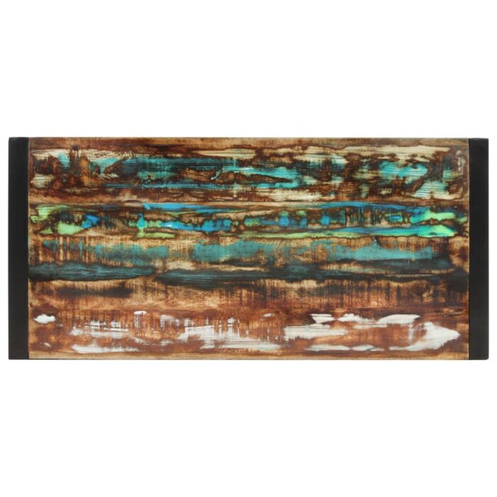 Table à manger 120x55x76 cm bois massif de récupération – Image 2