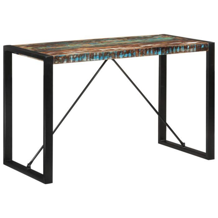 Table à manger 120x55x76 cm bois massif de récupération – Image 9