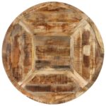 Table à dîner Ø150x76 cm bois de manguier massif brut – Image 3