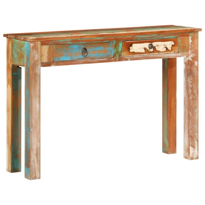 Table console 110x30x75 cm bois massif de récupération – Image 1