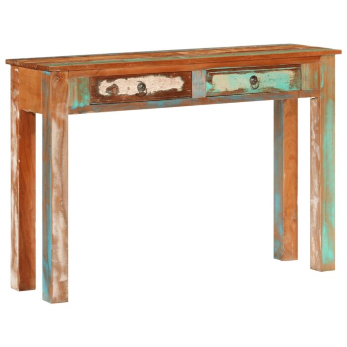 Table console 110x30x75 cm bois massif de récupération – Image 10