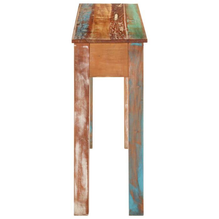 Table console 110x30x75 cm bois massif de récupération – Image 4