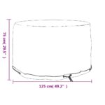 Housse pour meubles de jardin 6 œillets Ø125x75 cm rond – Image 5