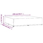 Housse de salon de jardin 16 œillets 240x240x55 cm carré – Image 7