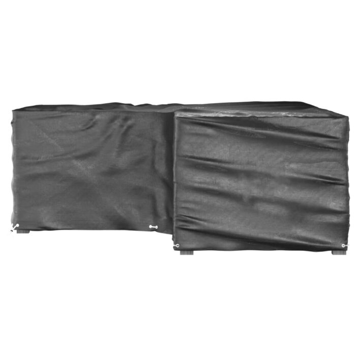 Housse de salon de jardin en forme de L 16 œillets 215x215x70cm – Image 3