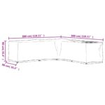 Housse de salon de jardin en forme de L 20 œillets 300x300x90cm – Image 9