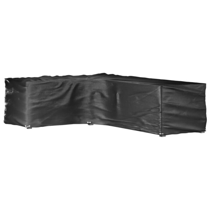 Housse de salon de jardin en forme de L 16 œillets 210x260x80cm – Image 1