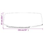 Housse pour salon îlot 10 œillets Ø236x67 cm rond – Image 5