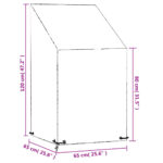 Housse de chaise de jardin 8 œillets 65x65x80/120 cm PE – Image 7