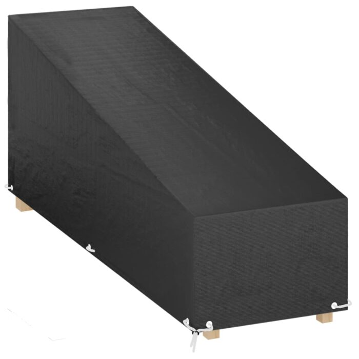 Housse de chaise longue 12 œillets 200x65x35/60 cm polyéthylène – Image 1