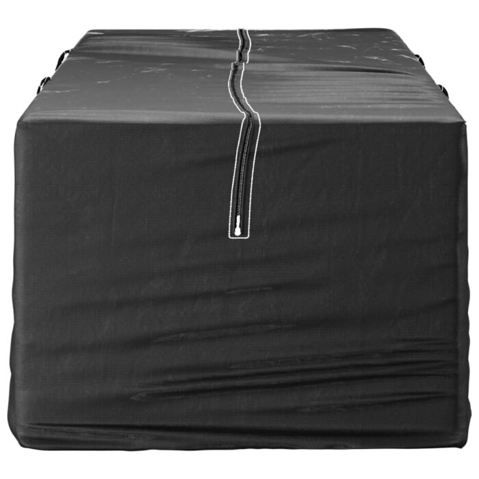 Sac de rangement pour coussins de jardin noir 135x40x55 cm PE – Image 2