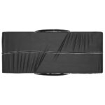 Sac de rangement pour coussins de jardin noir 135x40x55 cm PE – Image 4