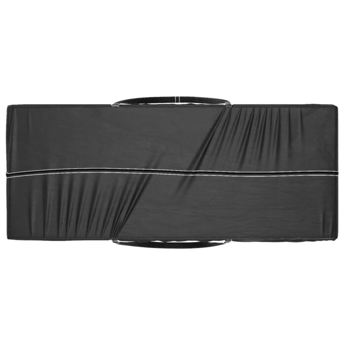 Sac de rangement pour coussins de jardin noir 135x40x55 cm PE – Image 4