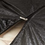 Sac de rangement pour coussins de jardin noir 135x40x55 cm PE – Image 6