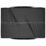 Sac de rangement pour coussins de jardin noir 150x75x75 cm PE – Image 4