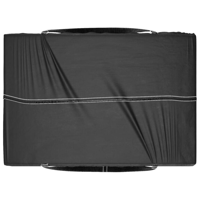 Sac de rangement pour coussins de jardin noir 150x75x75 cm PE – Image 4