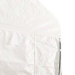 Belvédère avec toit blanc 6,69x2,28x2,69 m polyéthylène – Image 4