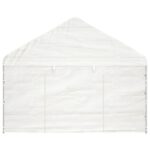 Belvédère avec toit blanc 17,84x4,08x3,22 m polyéthylène – Image 3